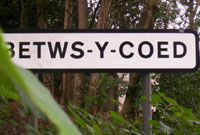 Arwydd 'Betws-y-coed'