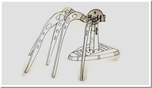 A drawing of what the asbestos memorial sculpture may look like.