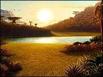 फ़िल्म 'मेडागास्कर' का एक दृश्य