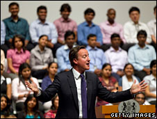 David Cameron in India