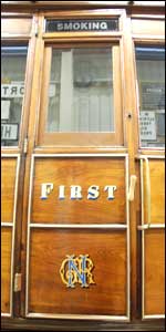 First Class door on carriage @ KWVR