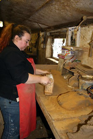 Making bricks the old fashioned way