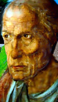 Portrait of Sion Cent/Owain Glyndwr by DS Hughes