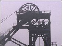 Pit head at a coal mine