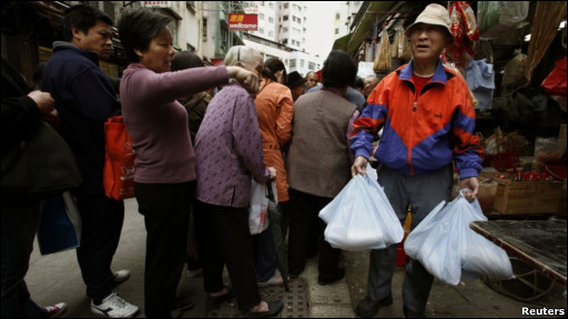 香港人上街搶鹽
