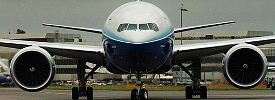 A plane at Heathrow airport