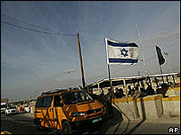 Posto de checagem israelense na Cisjordânia