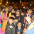 The excited crowd