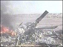 Düşürülen helikopter