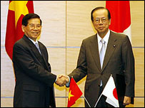 Chủ tịch VN và thủ tướng Nhật hội đàm