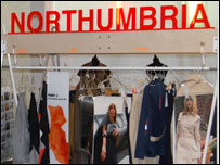 The fashion marketing stand