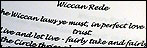 Wiccan writing