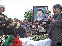 Beslan'da cenaze