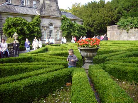 Formal gardens at Pollok House