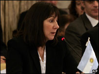 A ministra da Economia da Argentina, Felisa Miceli