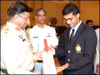 صدر مشرف اور کپتان گنگولی