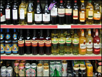 A man and woman drinking together