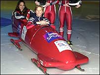 Jackie Davies in 2002 bobsleigh team