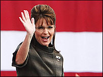 A governadora Sarah Palin