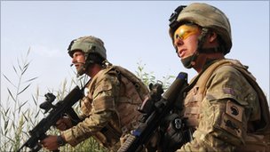 British troops preparing for operation