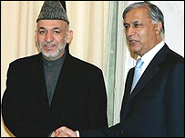 حامد کرزئی اور شوکت عزیز