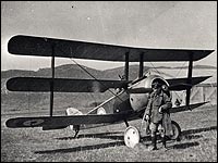 Jack with a Sopwith Triplane