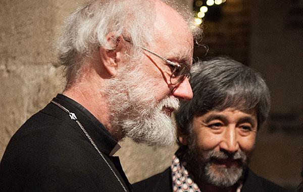 Dr Rowan Williams (left) and Hamid Ismailov (right)