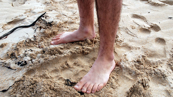 Competitors couldn't wait to feel the sand between their toes - even on a chilly autumn day.