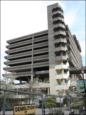 View of Gateshead Get Carter car park