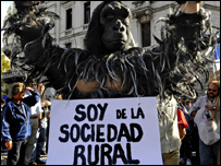 Cristina Kirchner em discurso no dia 31/3