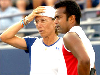 नवरातिलोवा और लिएंडर पेस