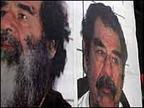 Saddam Husseim logo após sua captura no Iraque