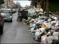 Lixo em Nápoles