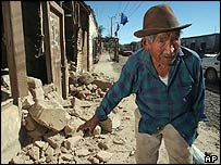 Následky pondělního zemětřesení v Chile