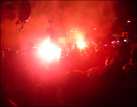 Christmas Lights switch-on at Albert Square