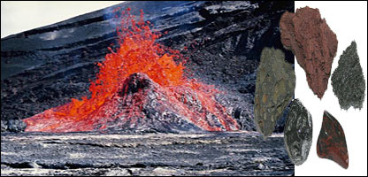 سنگ های آتشفشانی 