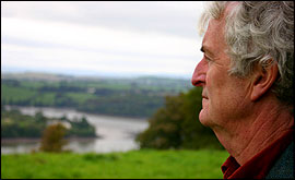 Devon artist Brian Pollard enjoys the views