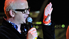 Chris Evans and Jo Whiley thank the audience and performers.