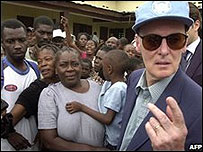 Hedi Annabi em Hinche, no Haiti