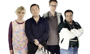 Extras Christmas Special: Ashley Jensen, Ricky Gervais, Stephen Merchant and Shaun Williamson