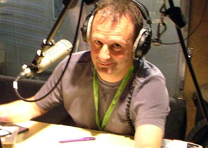 Mark Radcliffe at the Cambridge Folk Festival