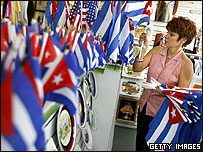 Bandeiras cubanas em Pequena Havana