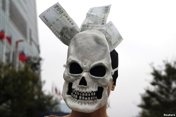 Người biểu tình ở Đài Bắc lấy cảm hứng từ các cuộc biểu tình Chiếm Phố Wall