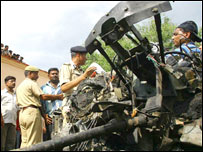 हमले में प्रयोग की गई जीप