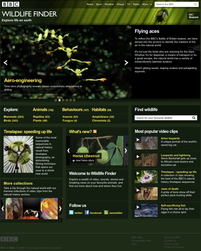 Screenshot of Wildfife finder