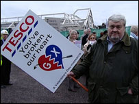 Residents of Gerrards Cross protest