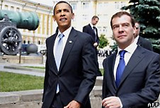 Barack Obama and Dmitry Medvedev reached an outline agreement in July
