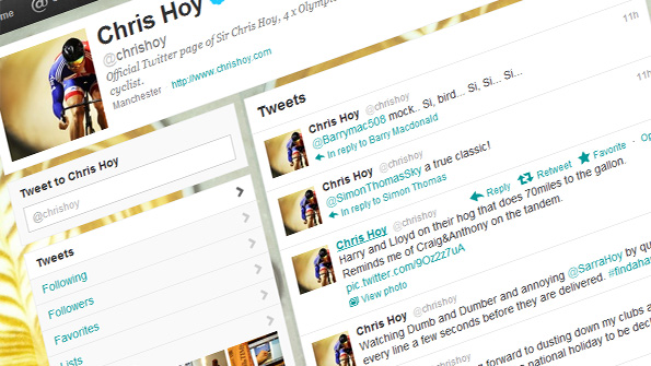 Chris Hoy's Twitter feed