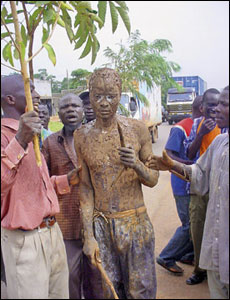 reader's pic of young man covered in dirt