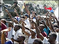 Manifestação no Haiti